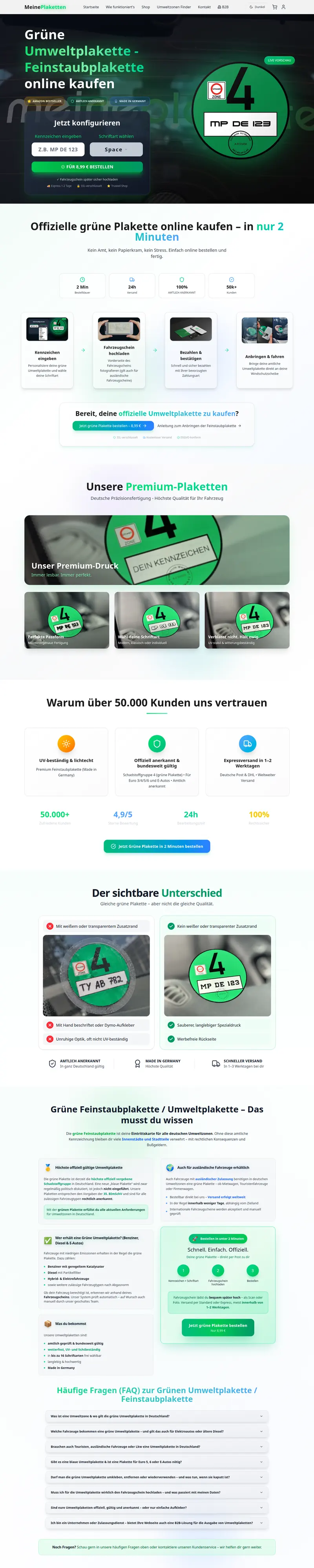 MeinePlaketten – Website meineplaketten.de