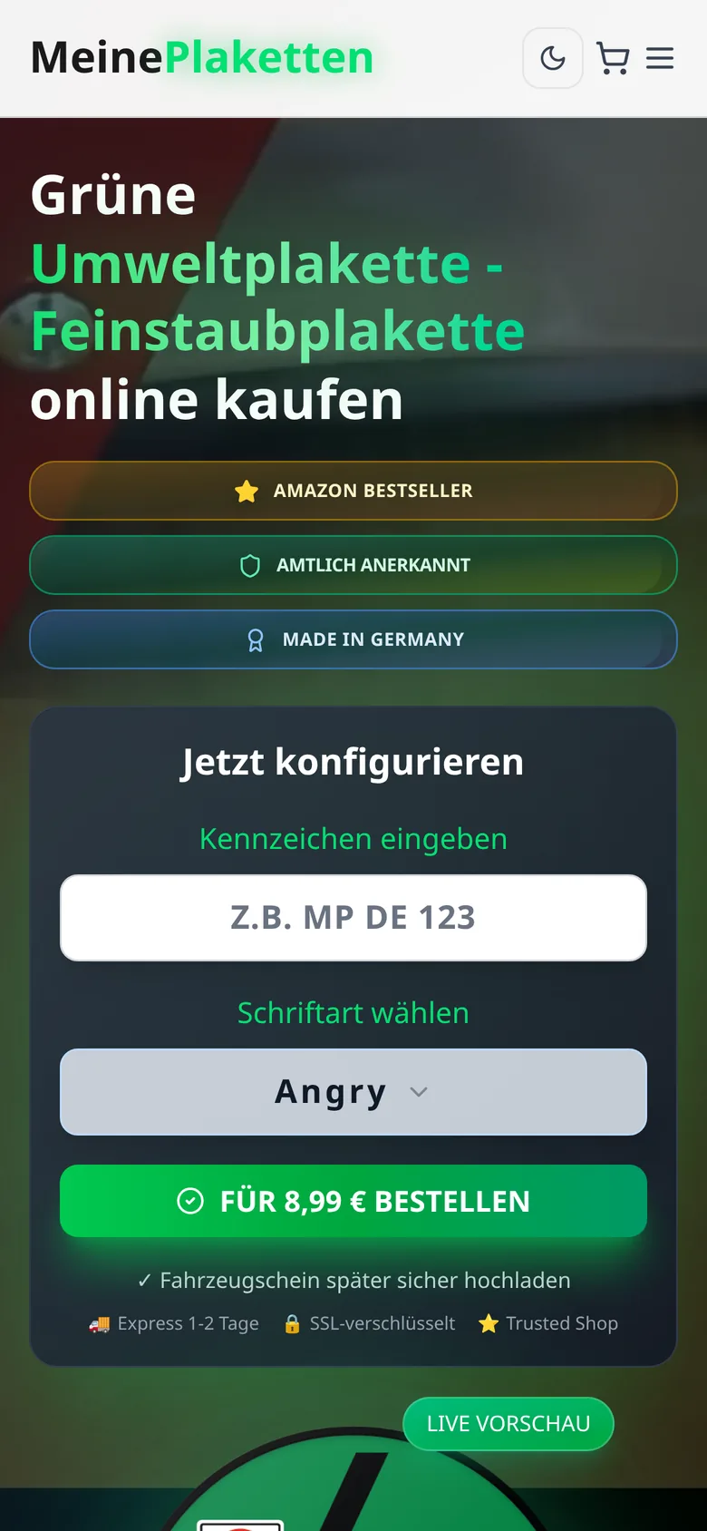 MeinePlaketten – mobile